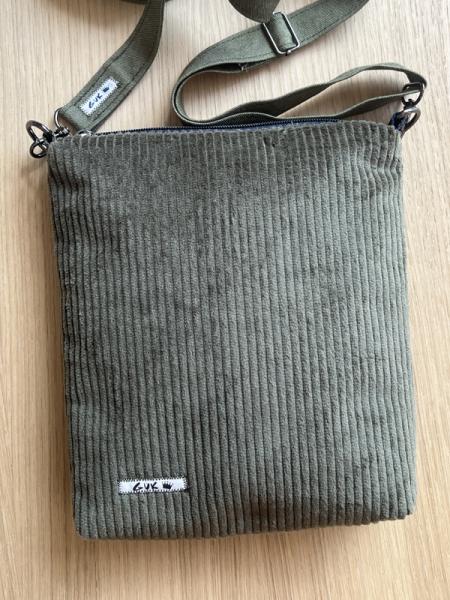 "Flickenwerk II/7" - KHAKI-DUNKELBLAU